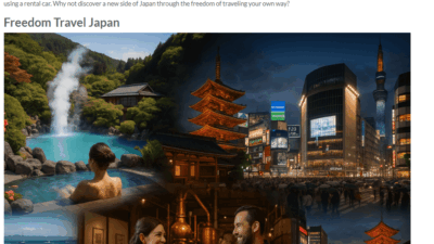 日本最大級のレンタカー予約サイトtocooのブログで紹介されました